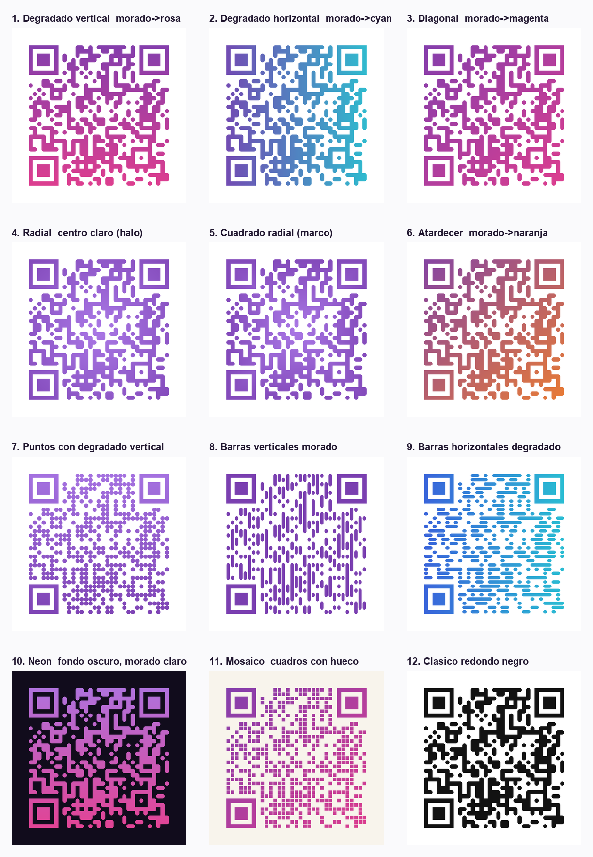 Códigos QR con estilo